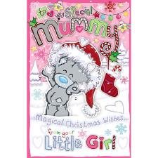 Mummy From Little Girl My Dinky Me to You Bear Christmas Card Image Preview